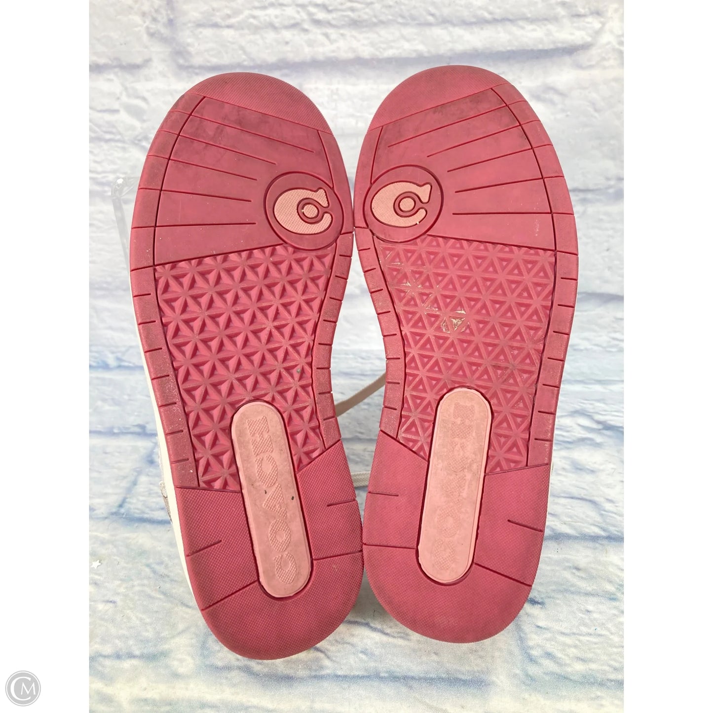 Shoes Designer By Coach In Pink & Tan, Size: 9