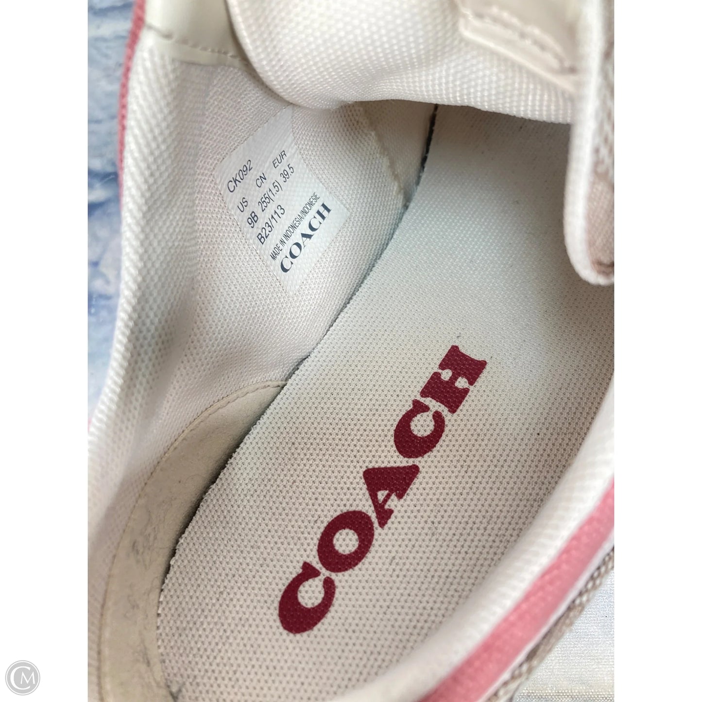 Shoes Designer By Coach In Pink & Tan, Size: 9