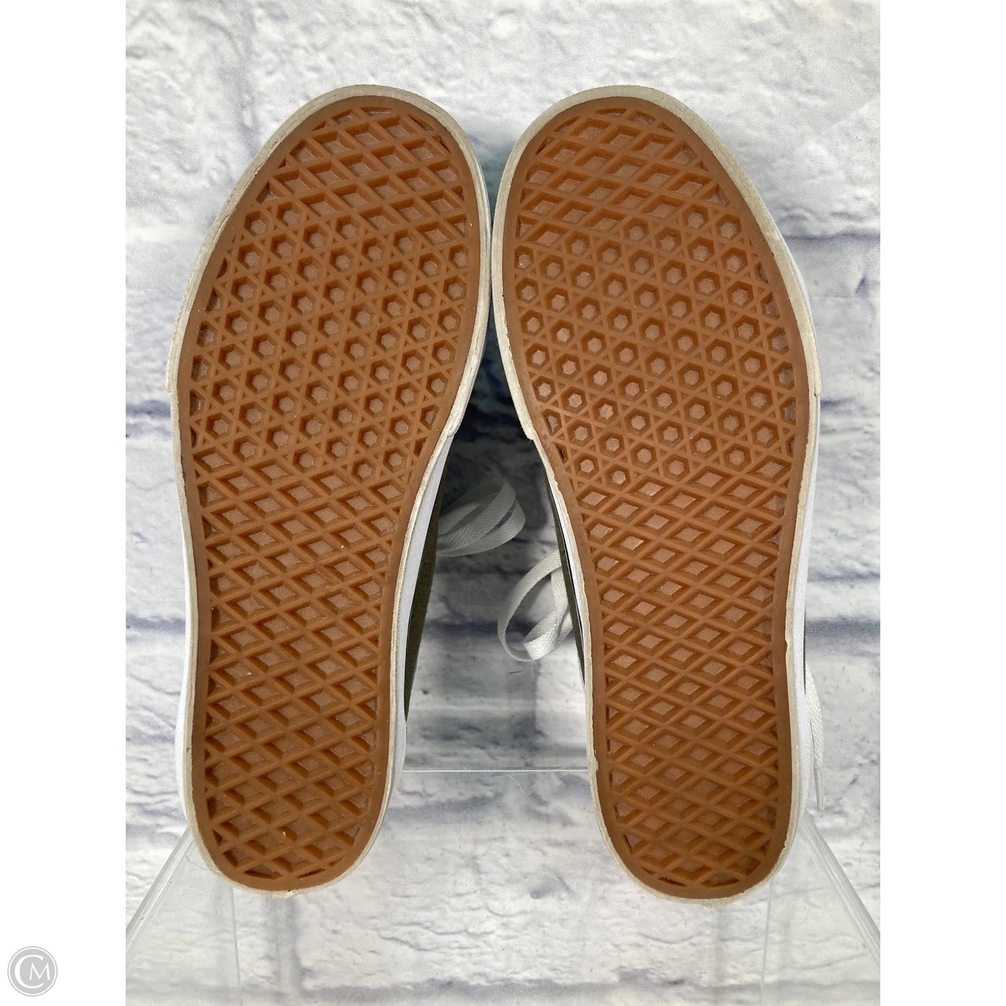 Shoes Sneakers Platform By Vans In Black & Green, Size: 9