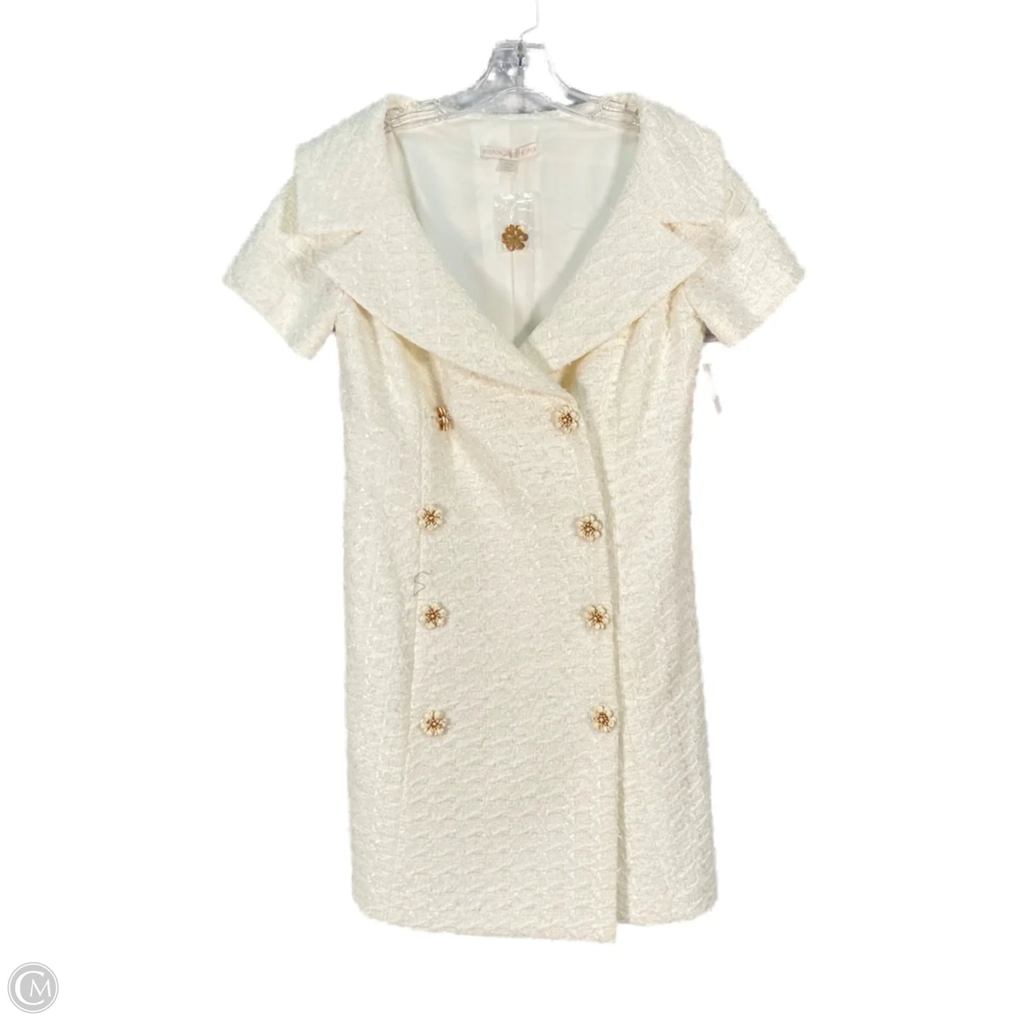 Dress Party Midi By Boston Proper In Cream, Size: S