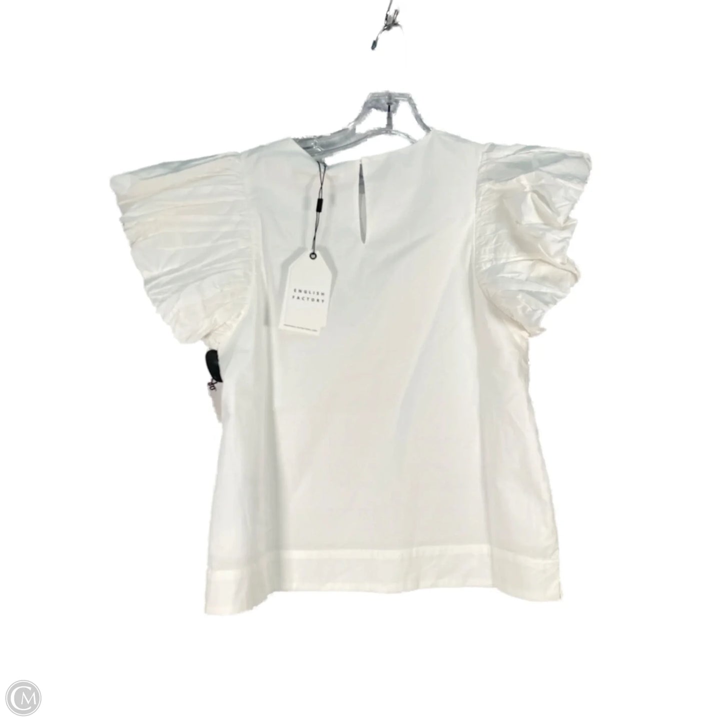 Top Short Sleeve By English Factory In White, Size: S