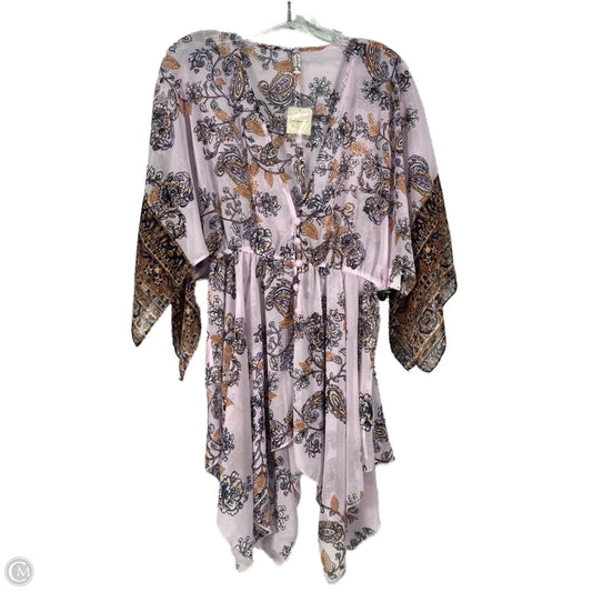 Kimono By Free People In Purple & Tan, Size: S
