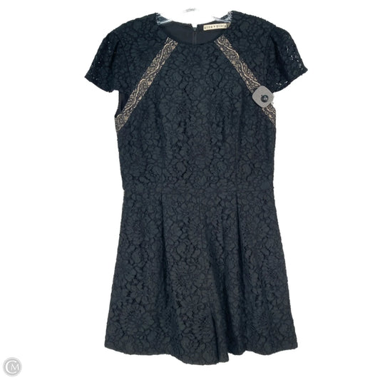 Romper Designer By Alice + Olivia In Black & Cream, Size: M