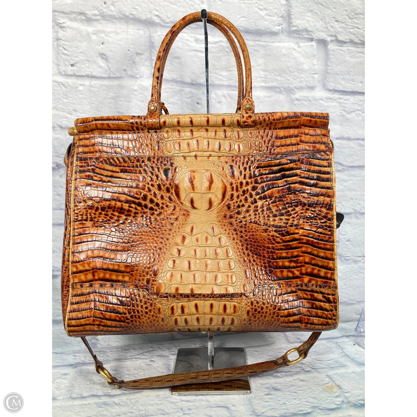Handbag Designer By Brahmin, Size: Large