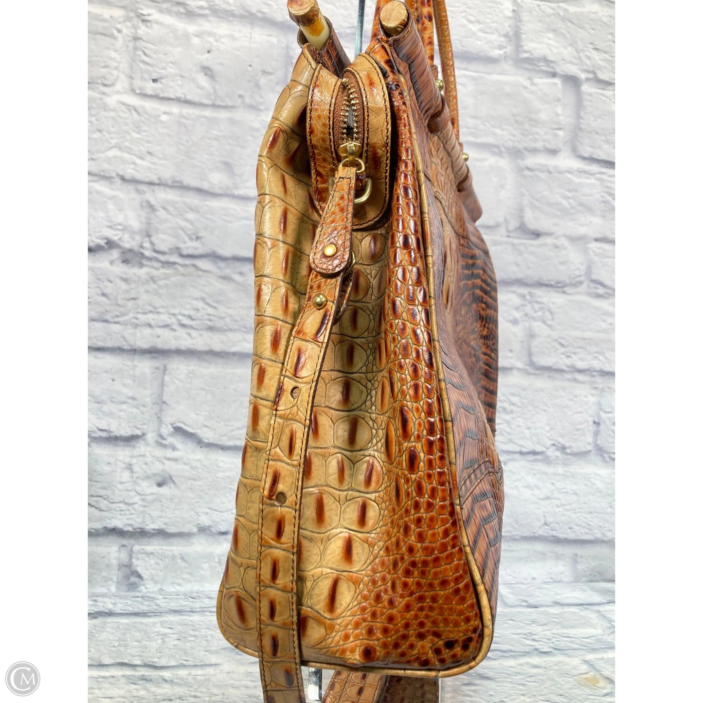 Handbag Designer By Brahmin, Size: Large