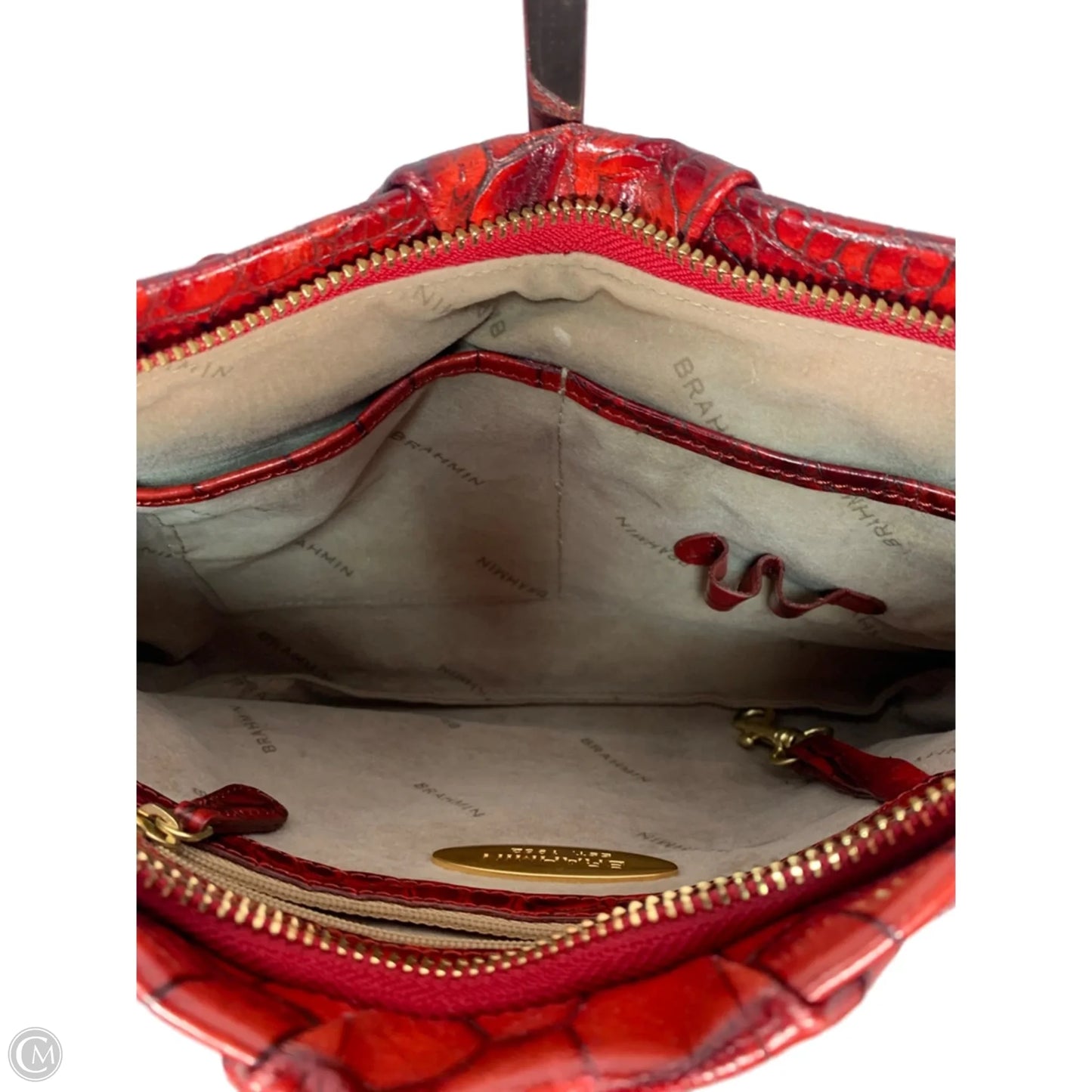 Handbag Designer By Brahmin, Size: Medium