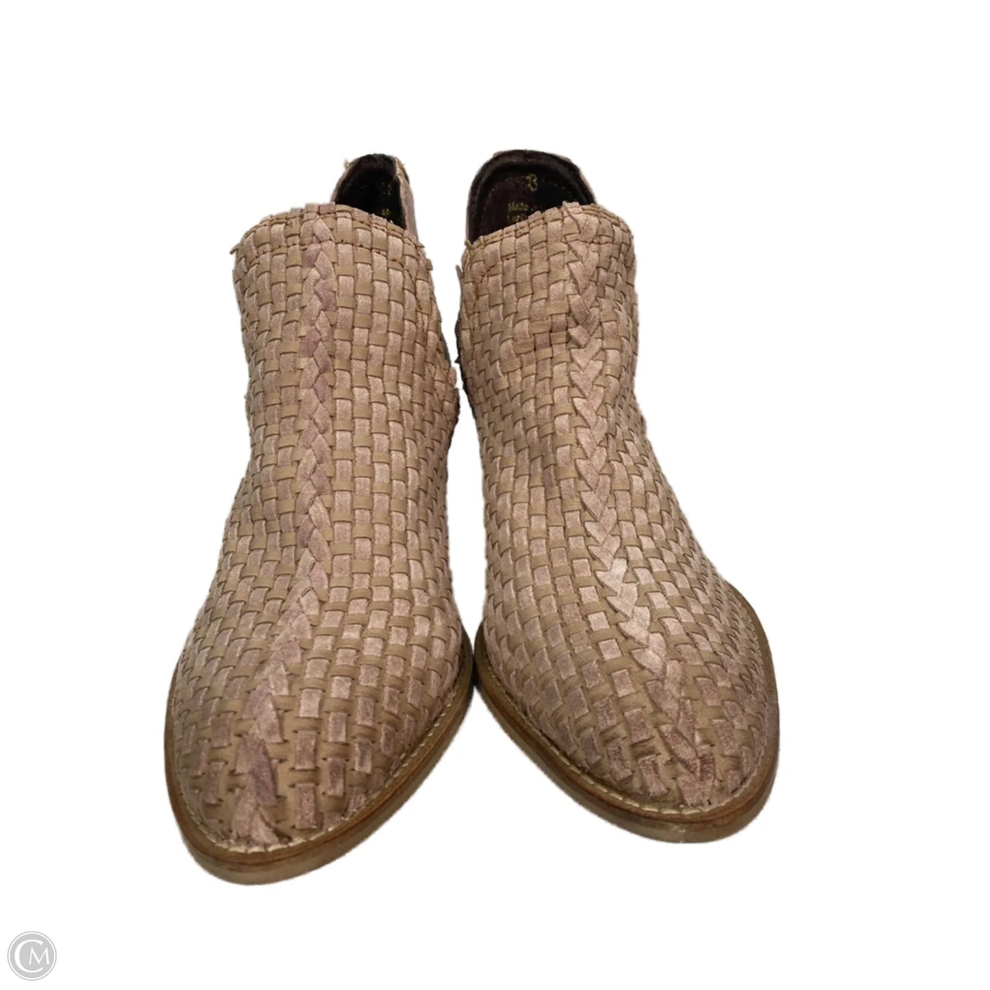 Boots Ankle Heels By Very Volatile In Tan, Size: 8