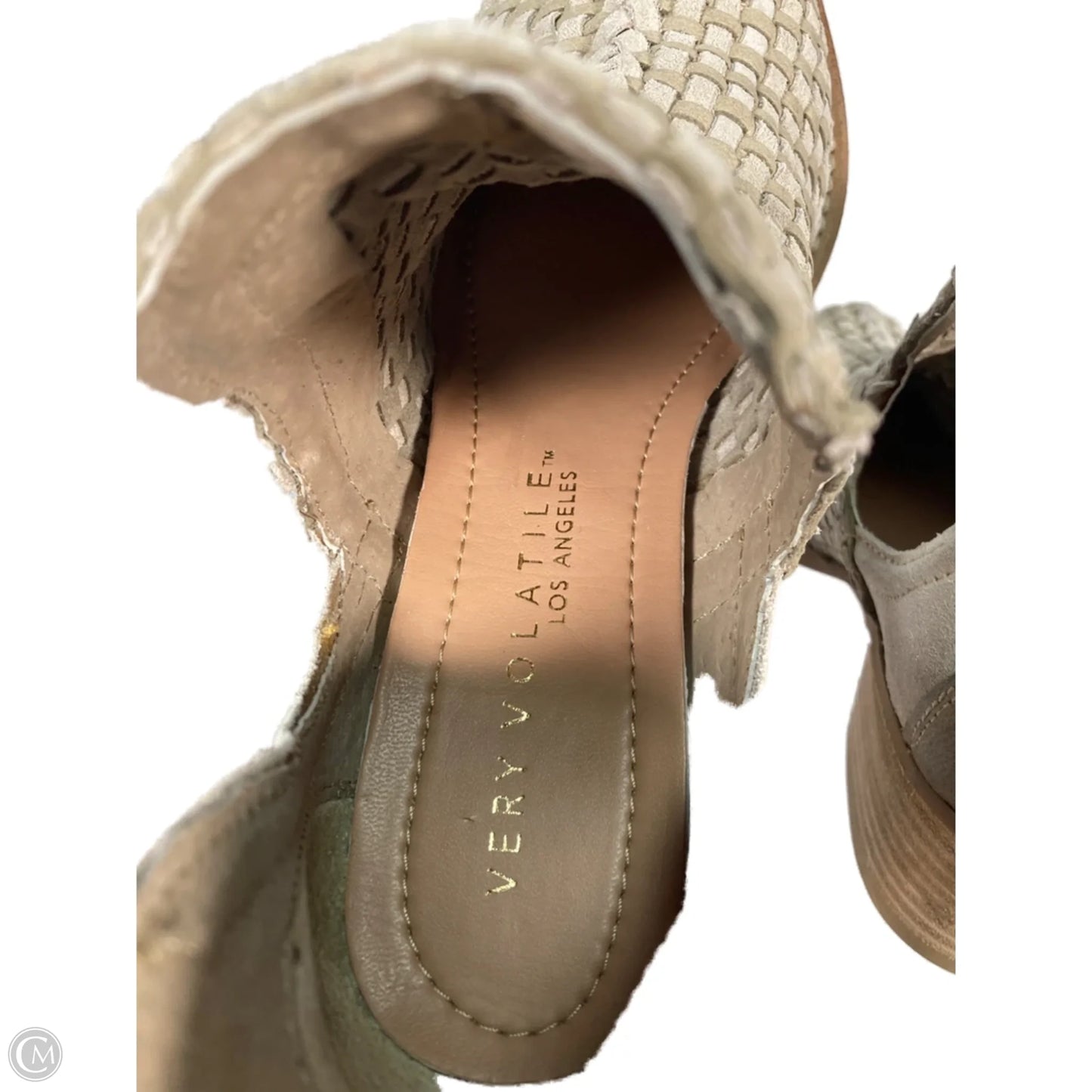 Boots Ankle Heels By Very Volatile In Cream, Size: 8
