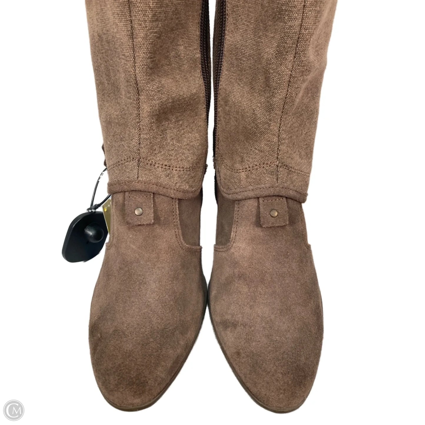 Boots Mid-calf Heels By Clothes Mentor In Brown, Size: 8.5