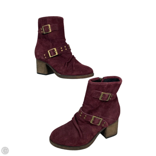 Boots Ankle Heels By Bearpaw In Purple, Size: 8