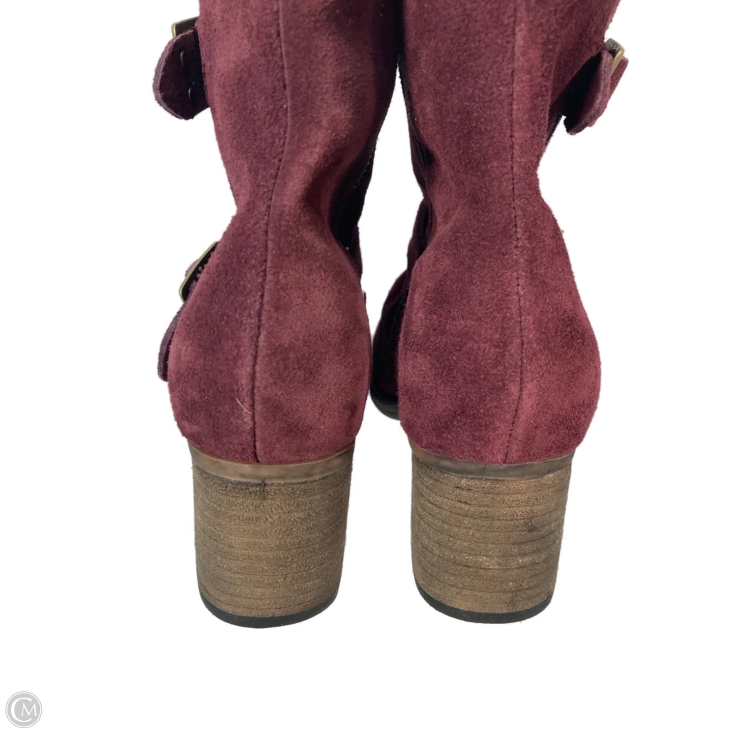 Boots Ankle Heels By Bearpaw In Purple, Size: 8