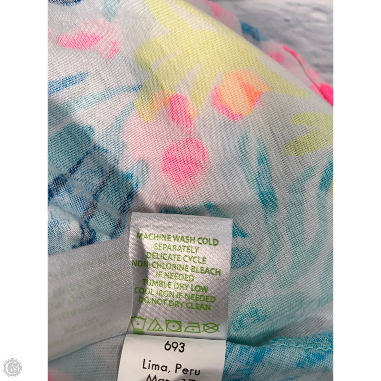 Dress Designer By Lilly Pulitzer In Blue & Pink, Size: Xs