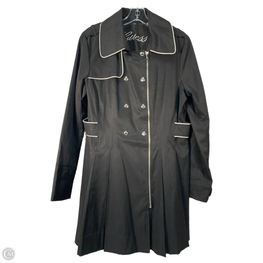 Coat Peacoat By Guess In Black & White, Size: L