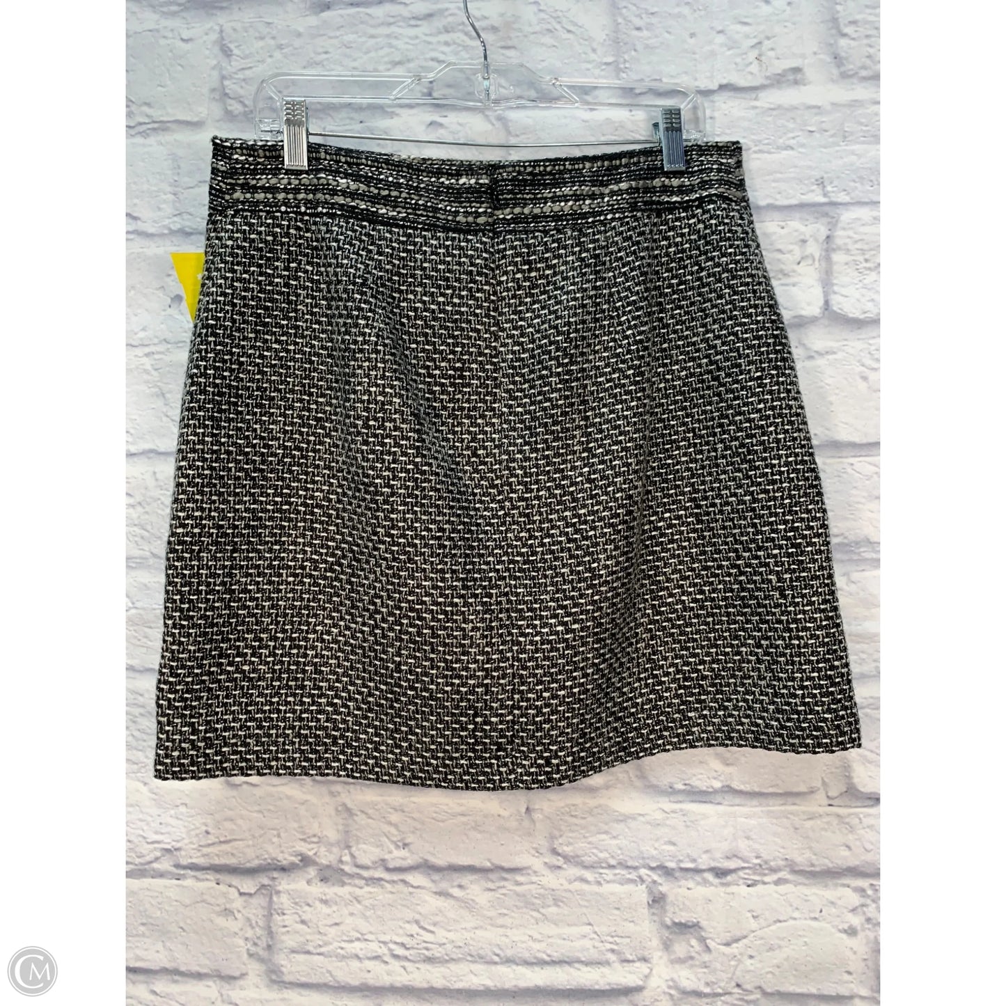Skirt Mini & Short By Loft In Black & Cream, Size: 10