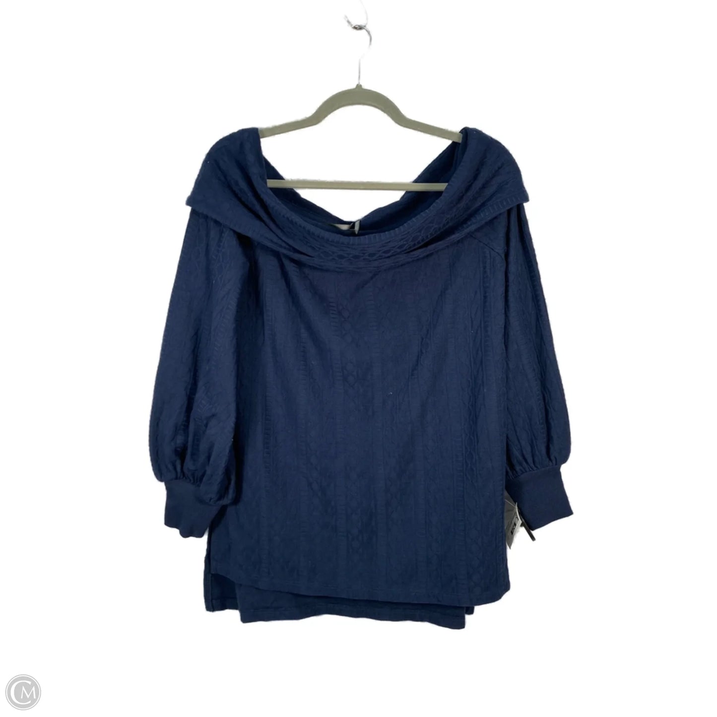 Sweatshirt Collar By Anthropologie In Blue, Size: S