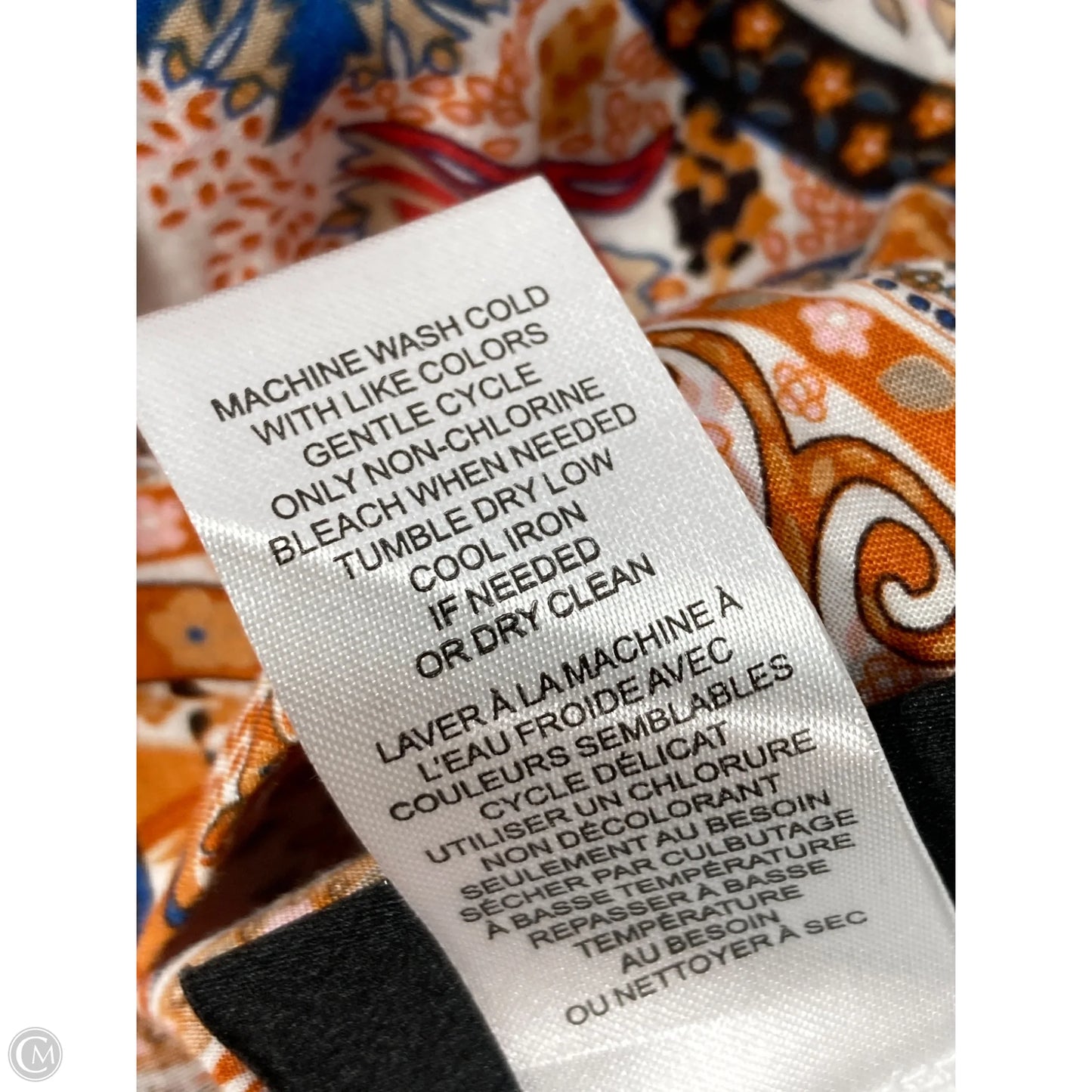 Skirt Midi By T Tahari In Blue & Orange, Size: 16