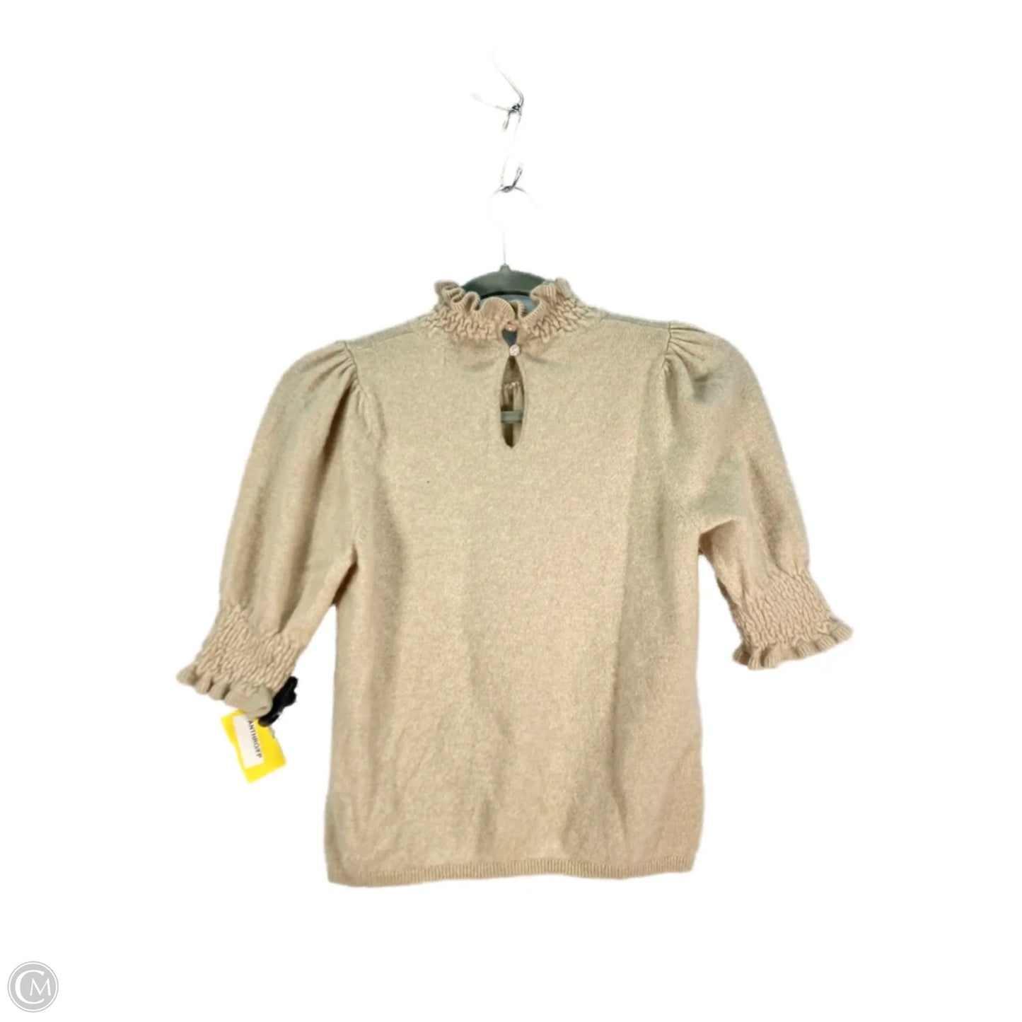 Sweater Cashmere By Anthropologie In Tan, Size: Xs