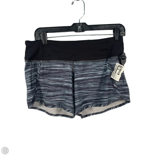 Athletic Shorts By Lululemon In Black & Grey, Size: S