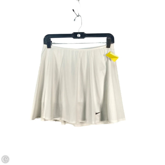 Athletic Skort By Nike Apparel In White, Size: M