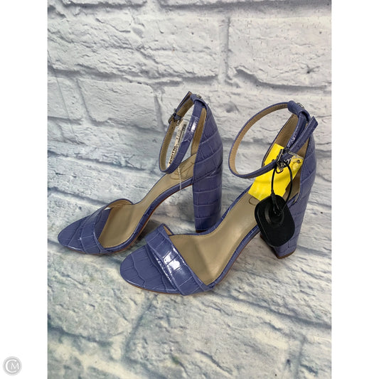Sandals Heels Block By Sam Edelman In Blue, Size: 8.5
