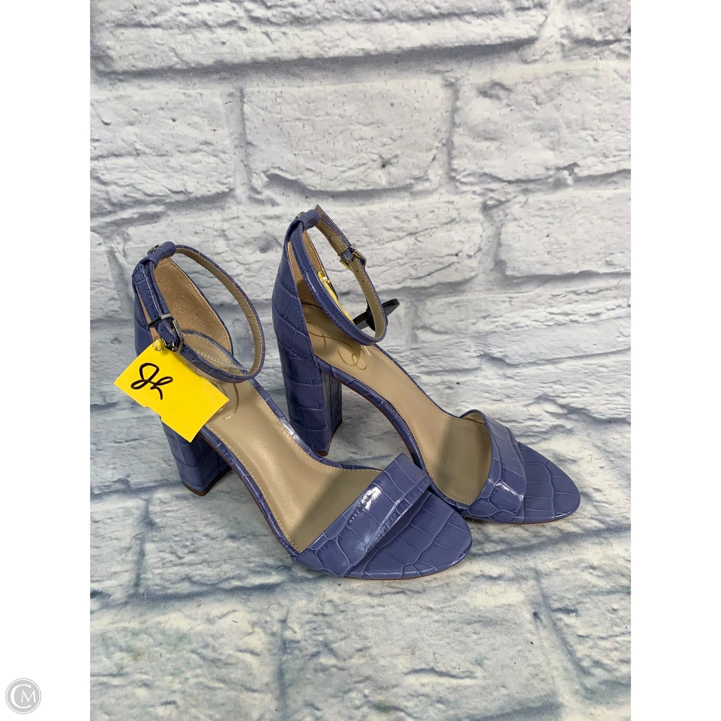 Sandals Heels Block By Sam Edelman In Blue, Size: 8.5