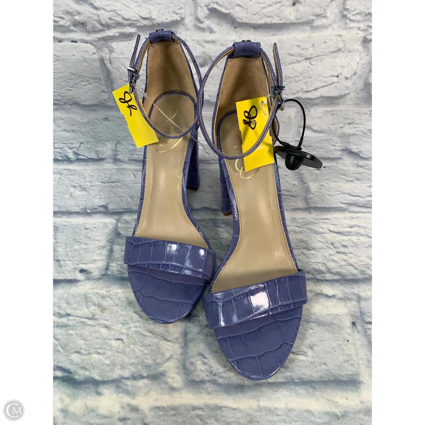 Sandals Heels Block By Sam Edelman In Blue, Size: 8.5