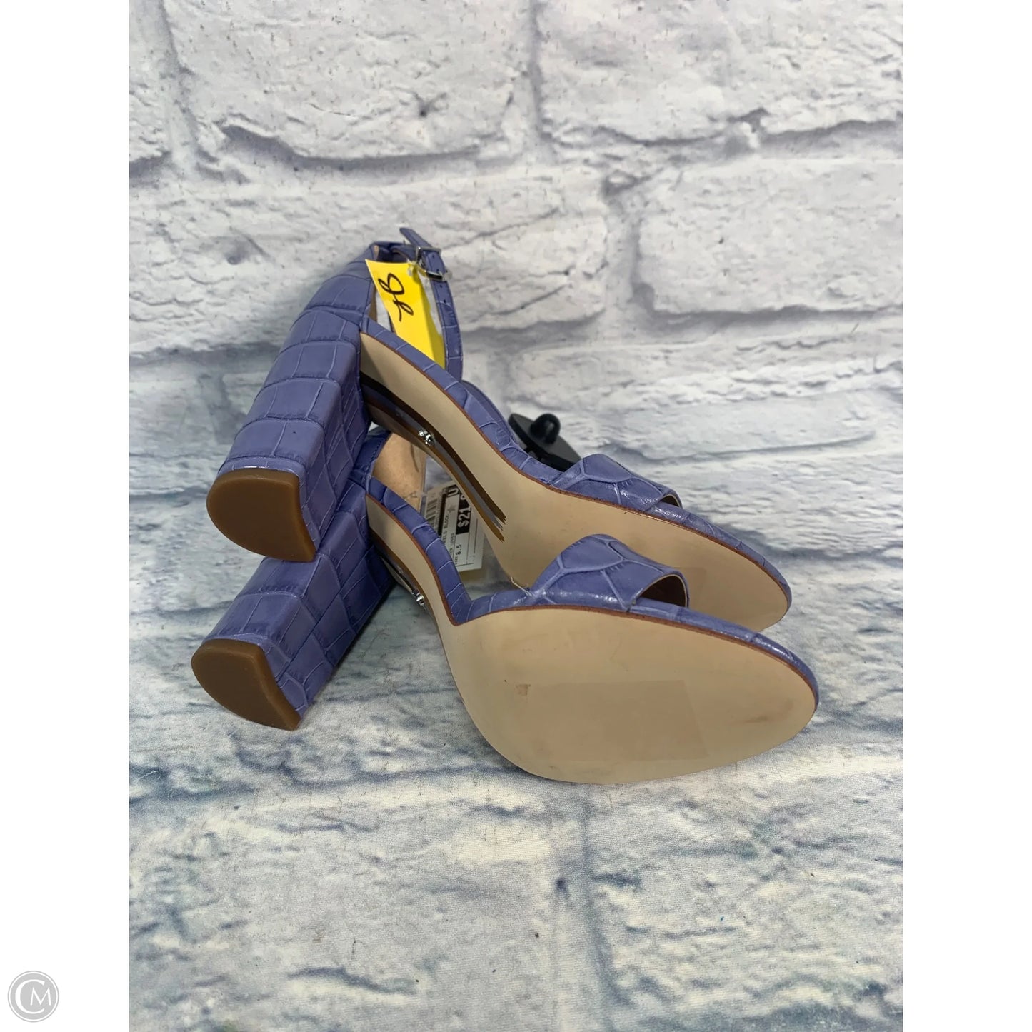 Sandals Heels Block By Sam Edelman In Blue, Size: 8.5