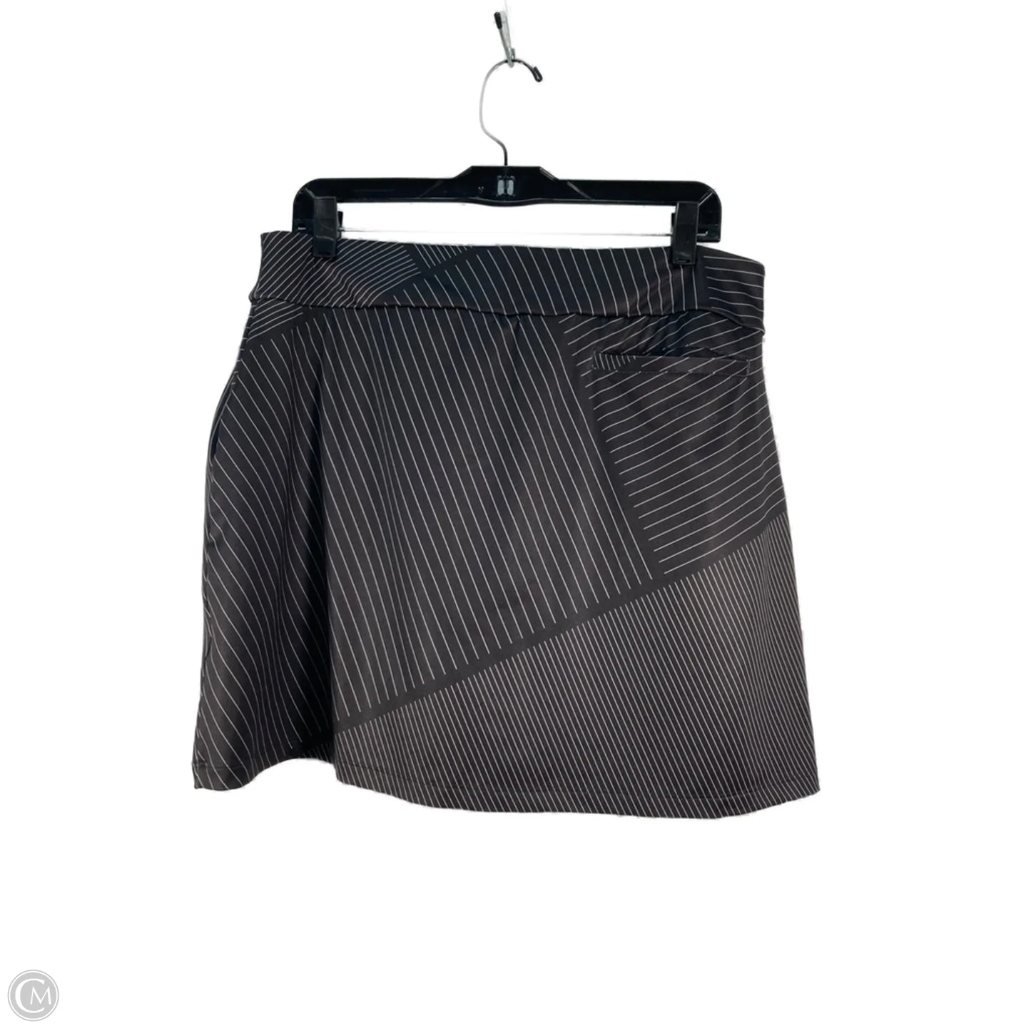 Athletic Skort By Nike In Black & White, Size: L