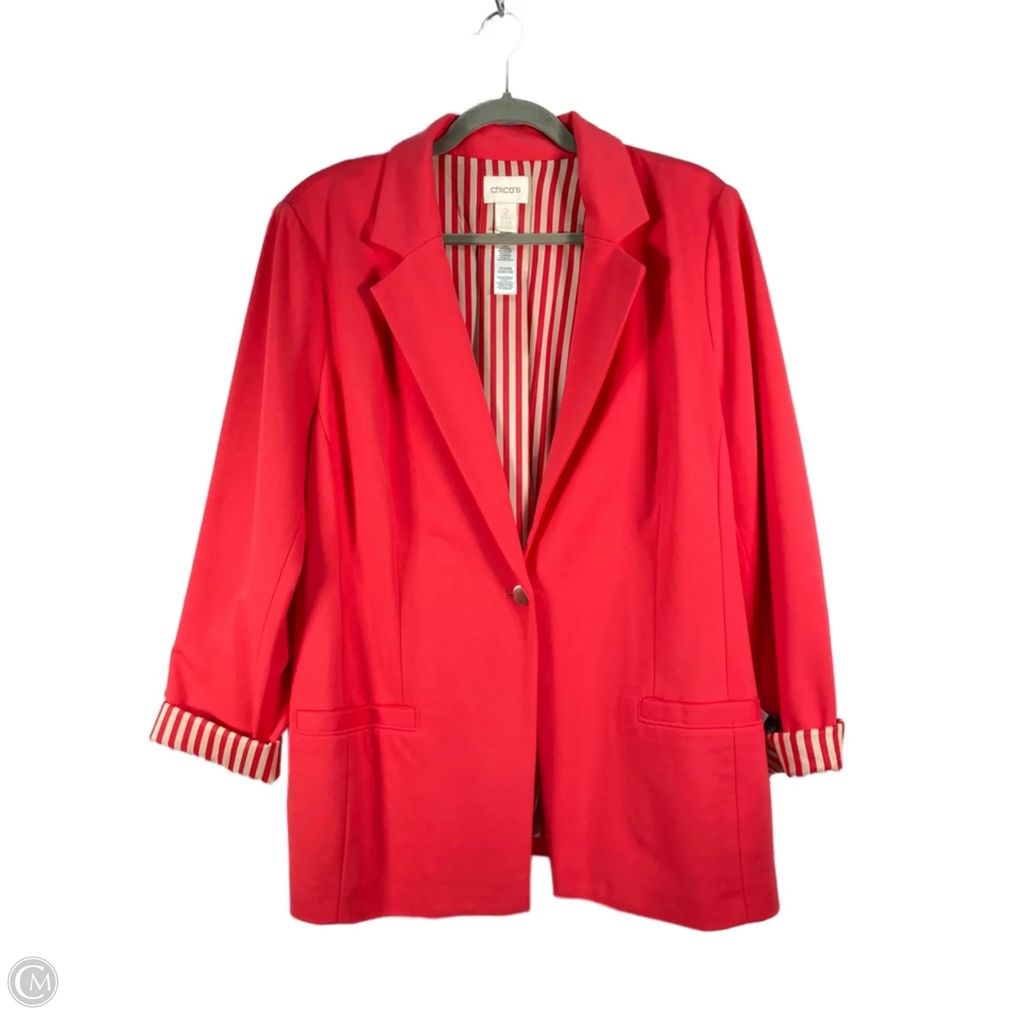 Blazer By Chicos In Pink, Size: L