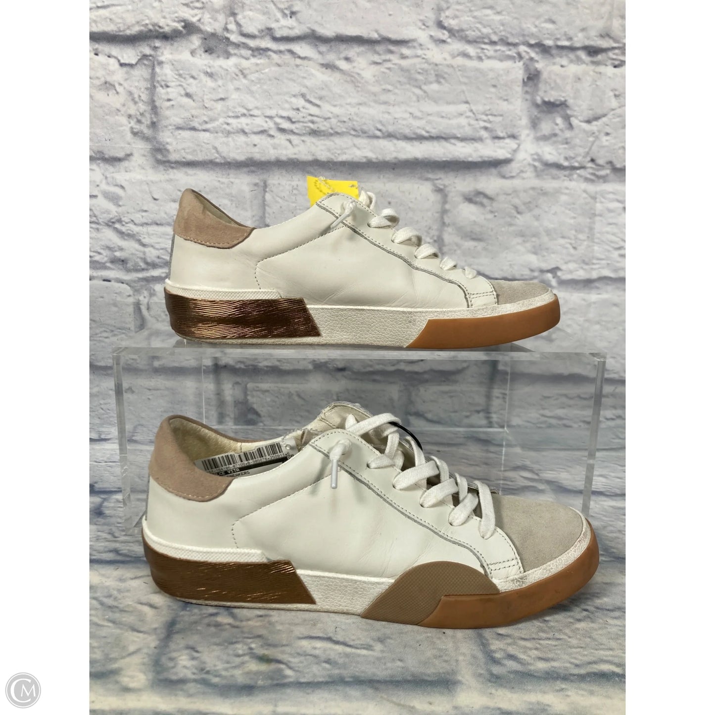 Shoes Sneakers By Dolce Vita In Cream & Grey, Size: 7