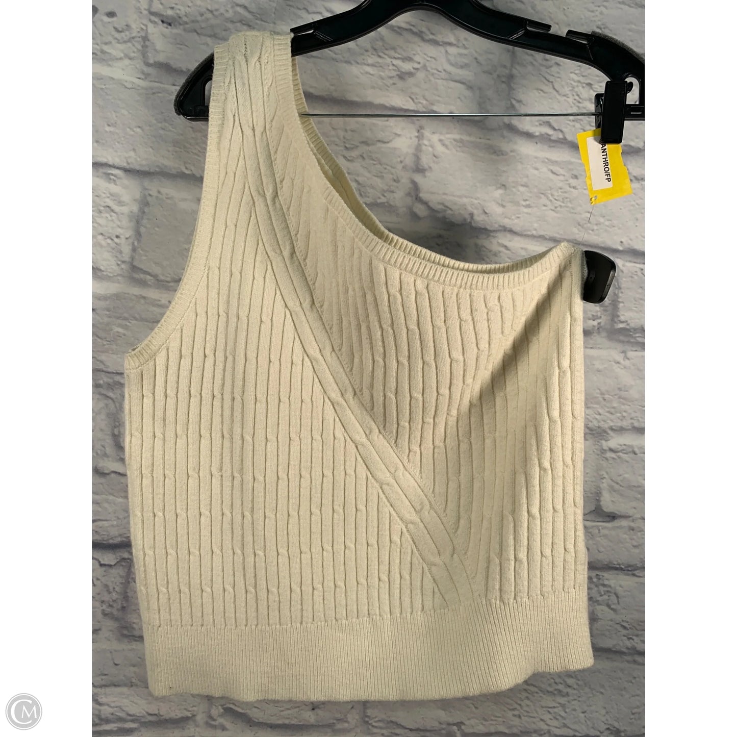 Vest Sweater By Maeve In Cream, Size: Xl