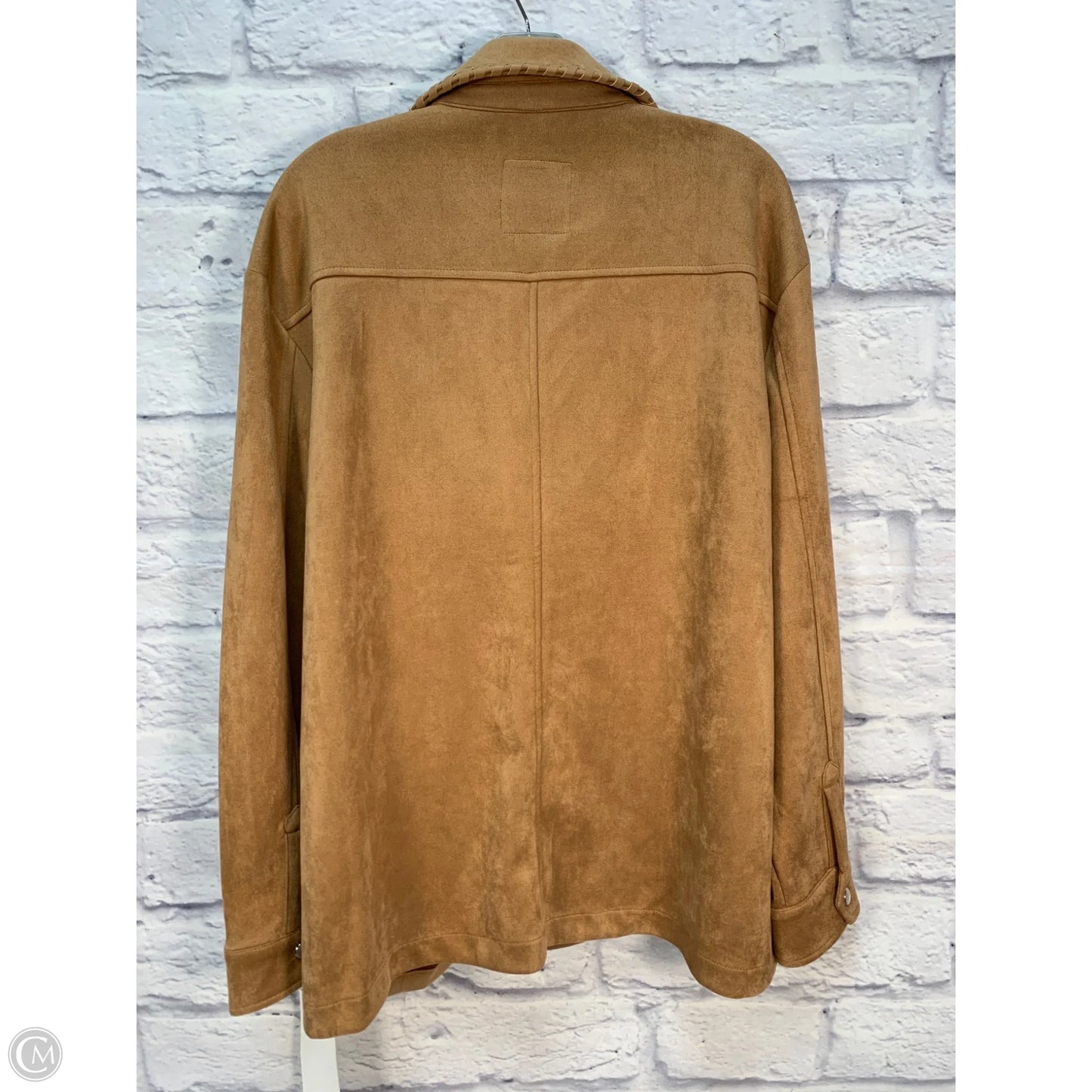 Jacket Shirt By Bagatelle In Tan, Size: Xl