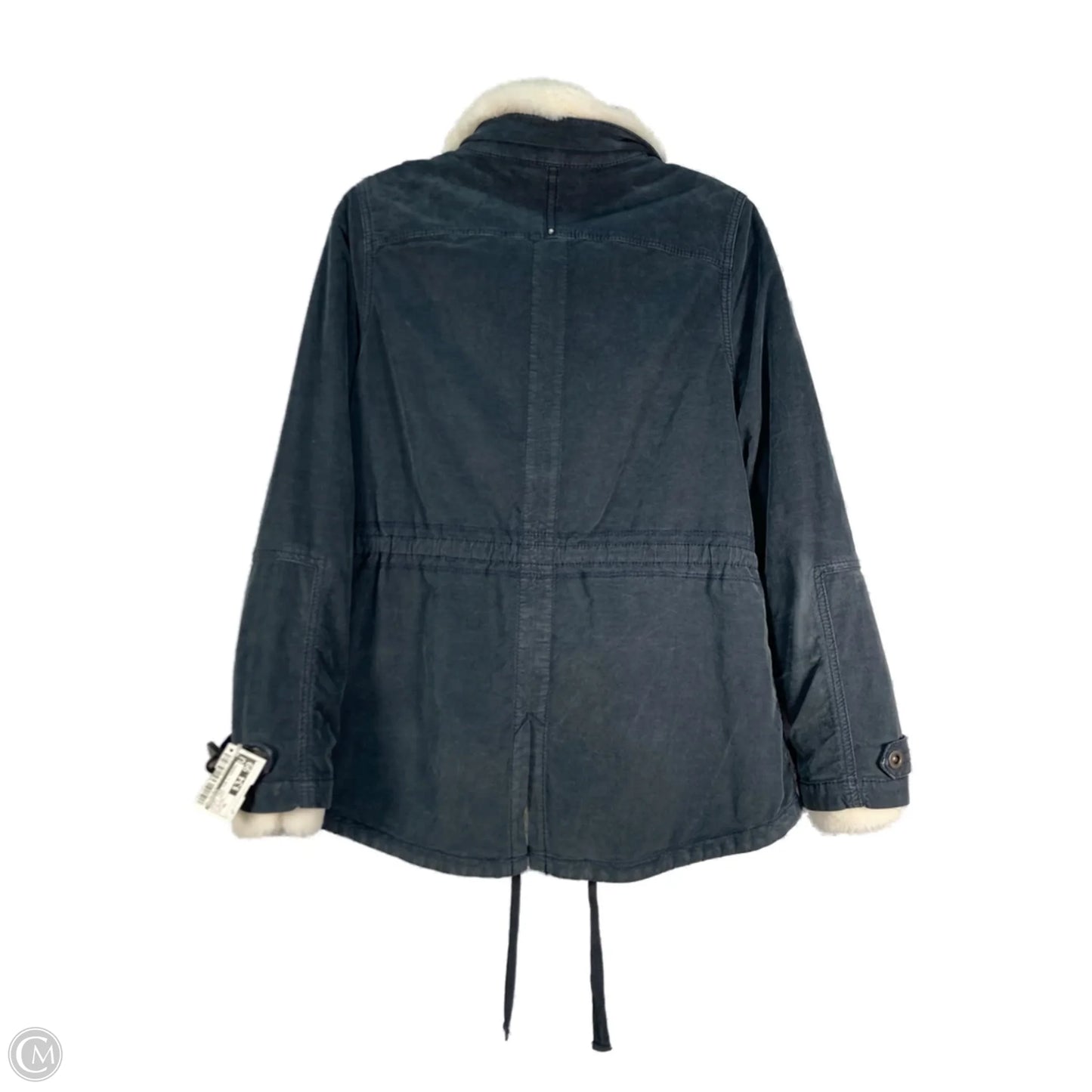 Jacket Faux Fur & Sherpa By Marrakech In Blue & Cream, Size: Xs