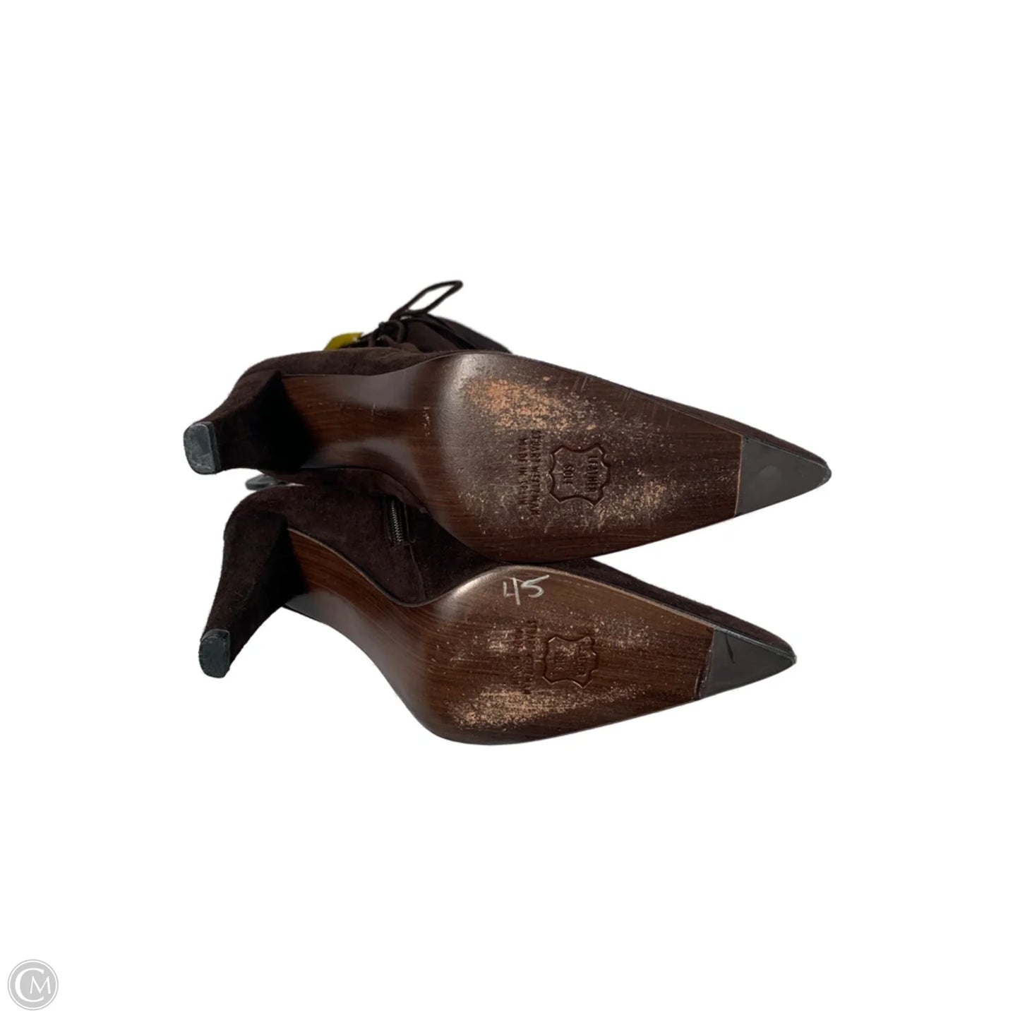 Boots Designer By Stuart Weitzman In Brown, Size: 6.5