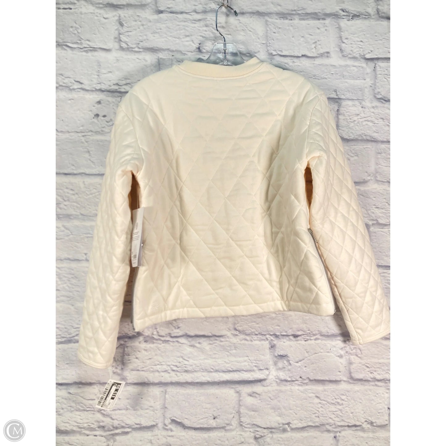 Sweatshirt Crewneck By Athleta In Cream, Size: Xxs