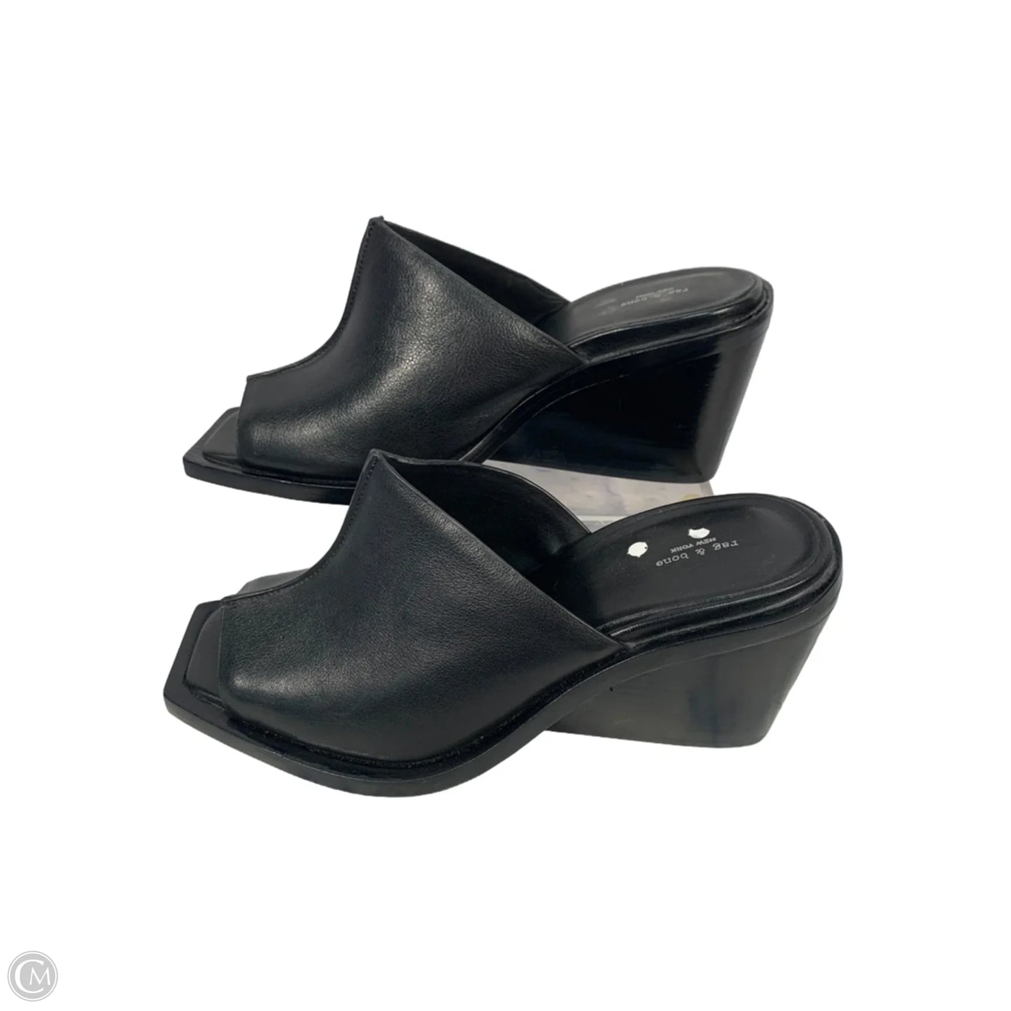 Shoes Heels Wedge By Rag And Bone In Black, Size: 9.5