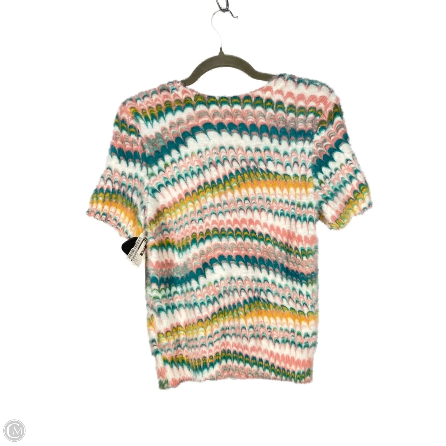 Sweater Short Sleeve By Anthropologie In Blue & Pink, Size: S