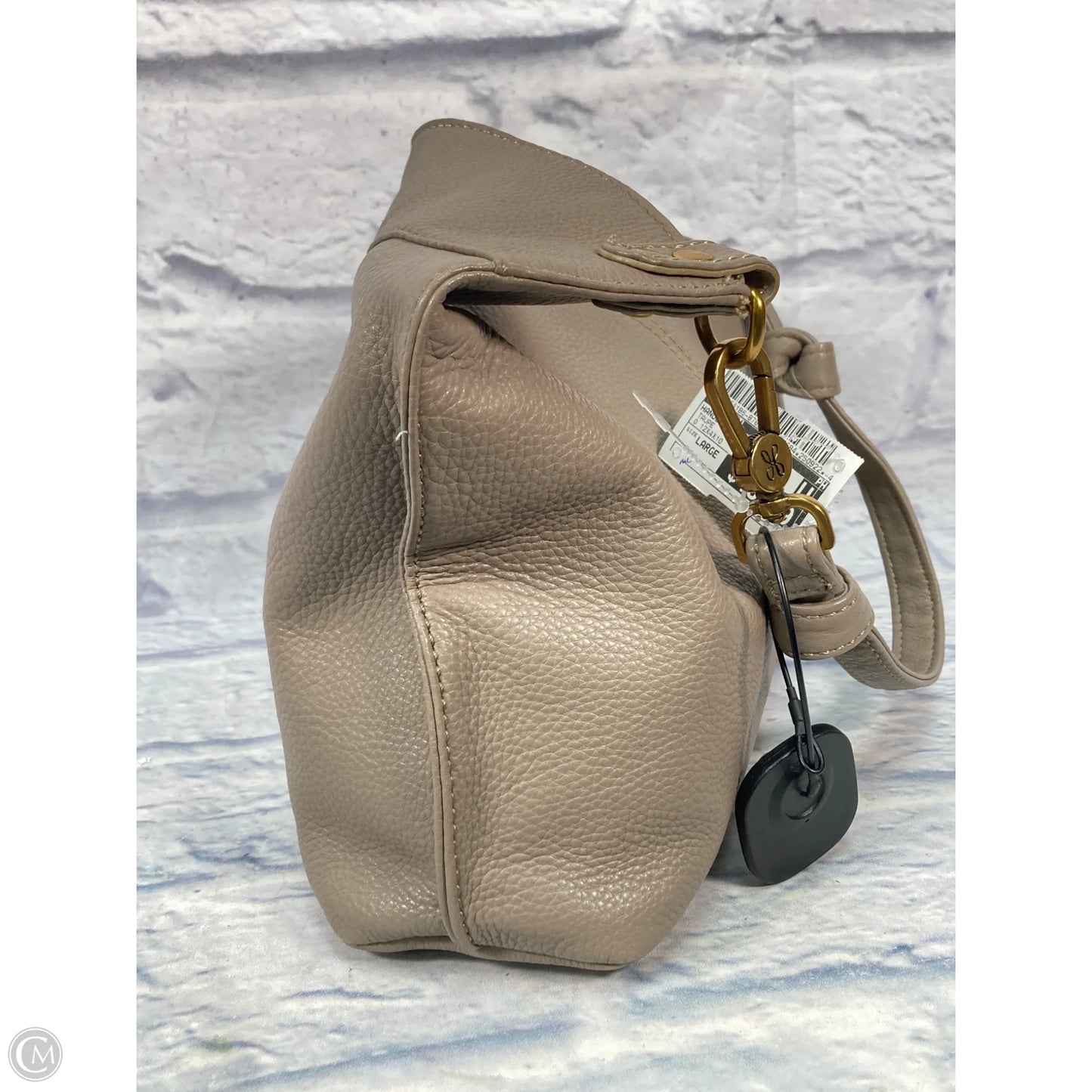 Handbag Leather By Hobo Intl, Size: Large