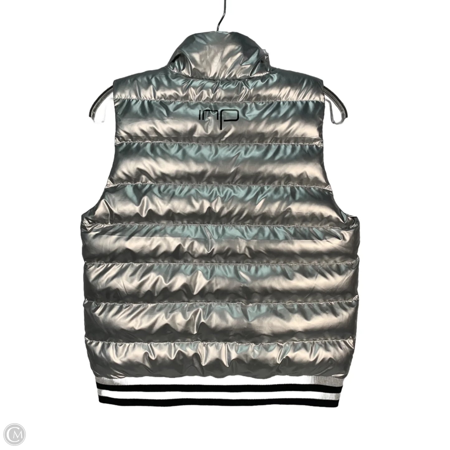 Vest Puffer & Quilted By Clothes Mentor In Silver, Size: Xs