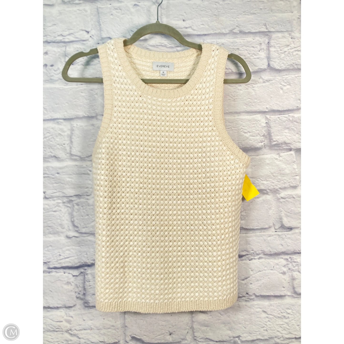 Vest Sweater By Evereve In Tan, Size: M