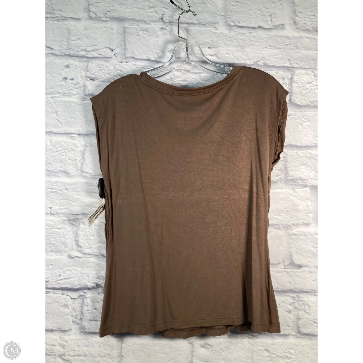 Top Short Sleeve By Maeve In Brown, Size: M