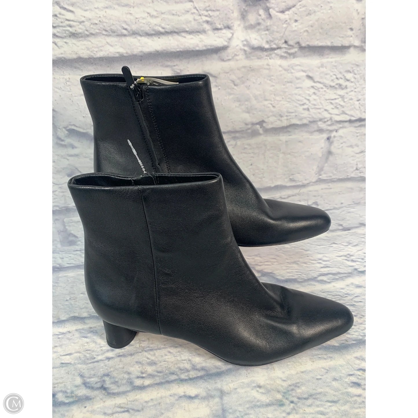 Boots Ankle Heels By Vince In Black, Size: 7.5