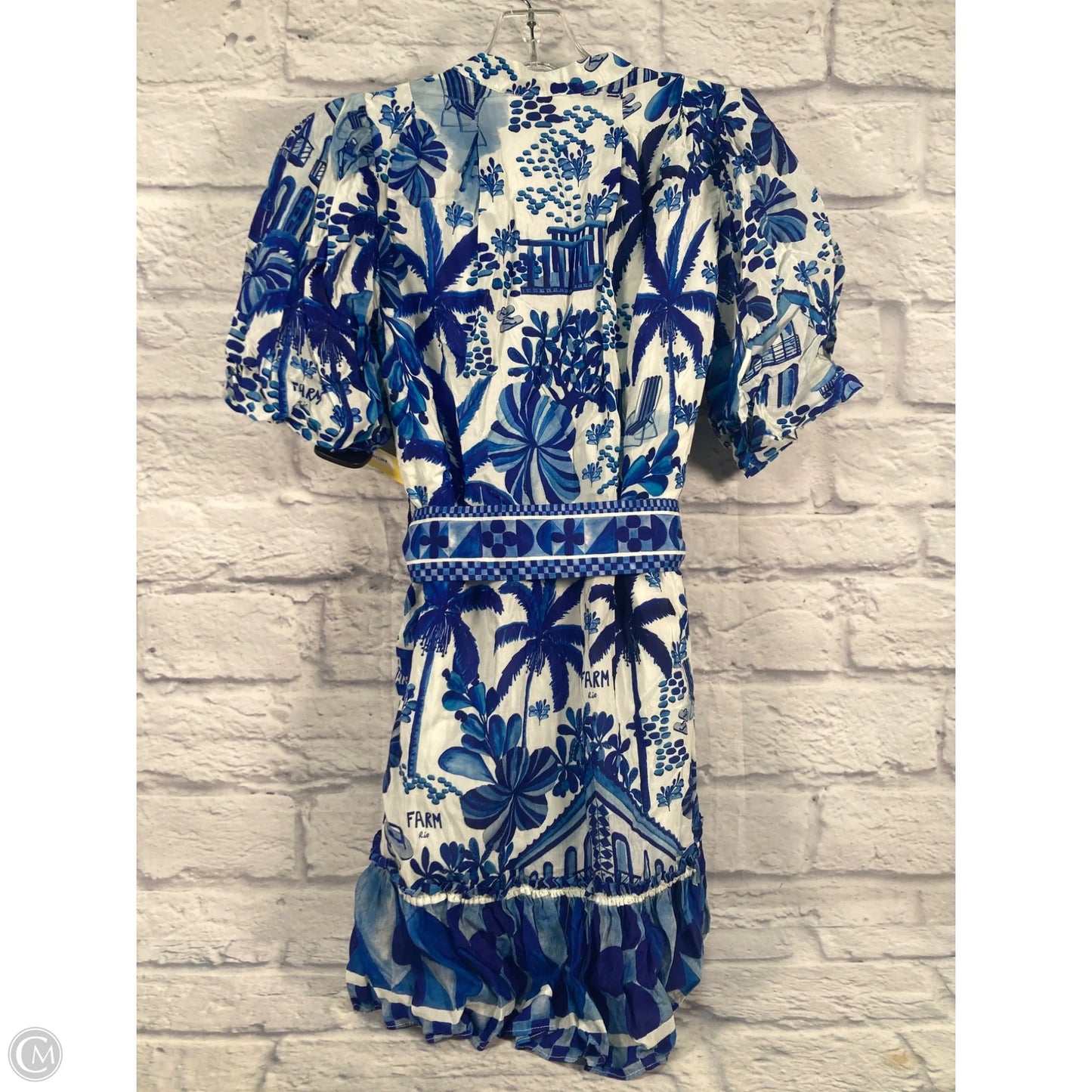 Dress Party Short By Farm Rio In Blue & White, Size: S