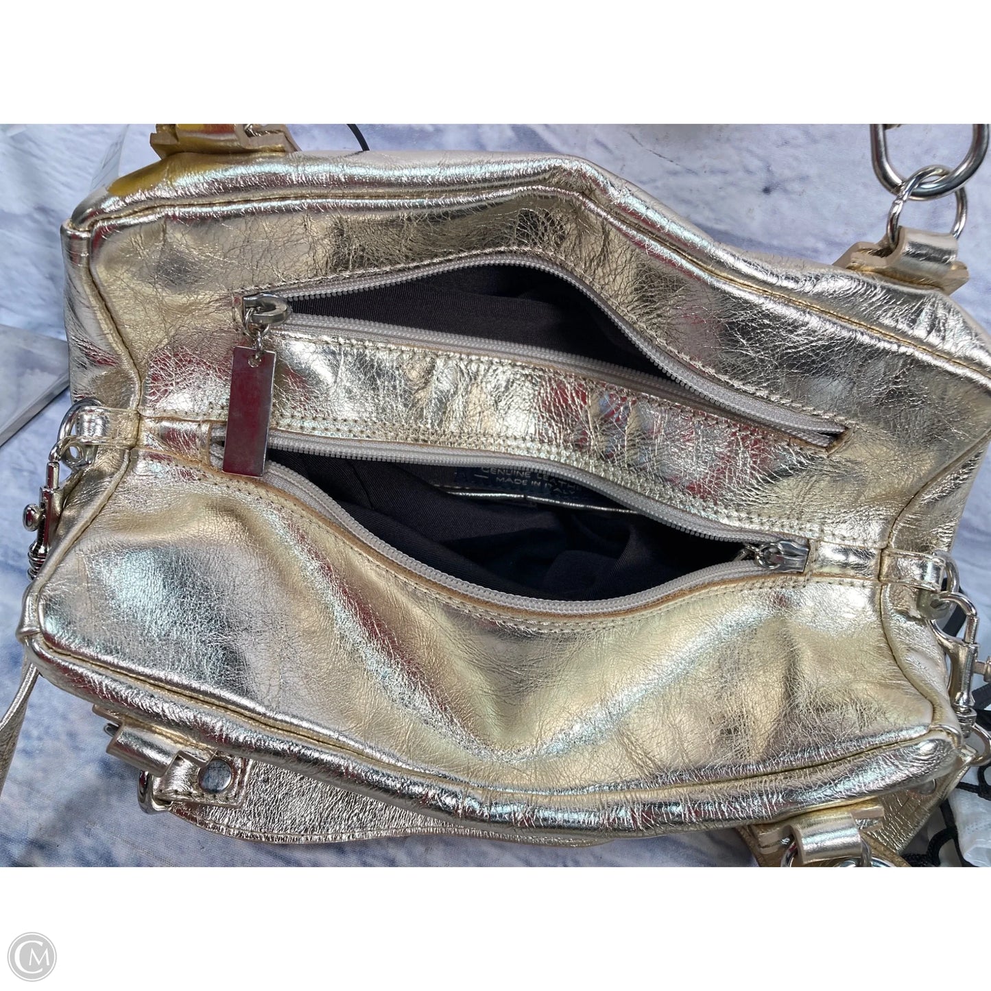 Handbag Leather By Clothes Mentor, Size: Medium