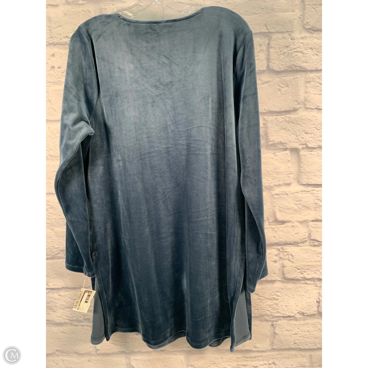 Top Long Sleeve By Pure Jill In Blue, Size: L