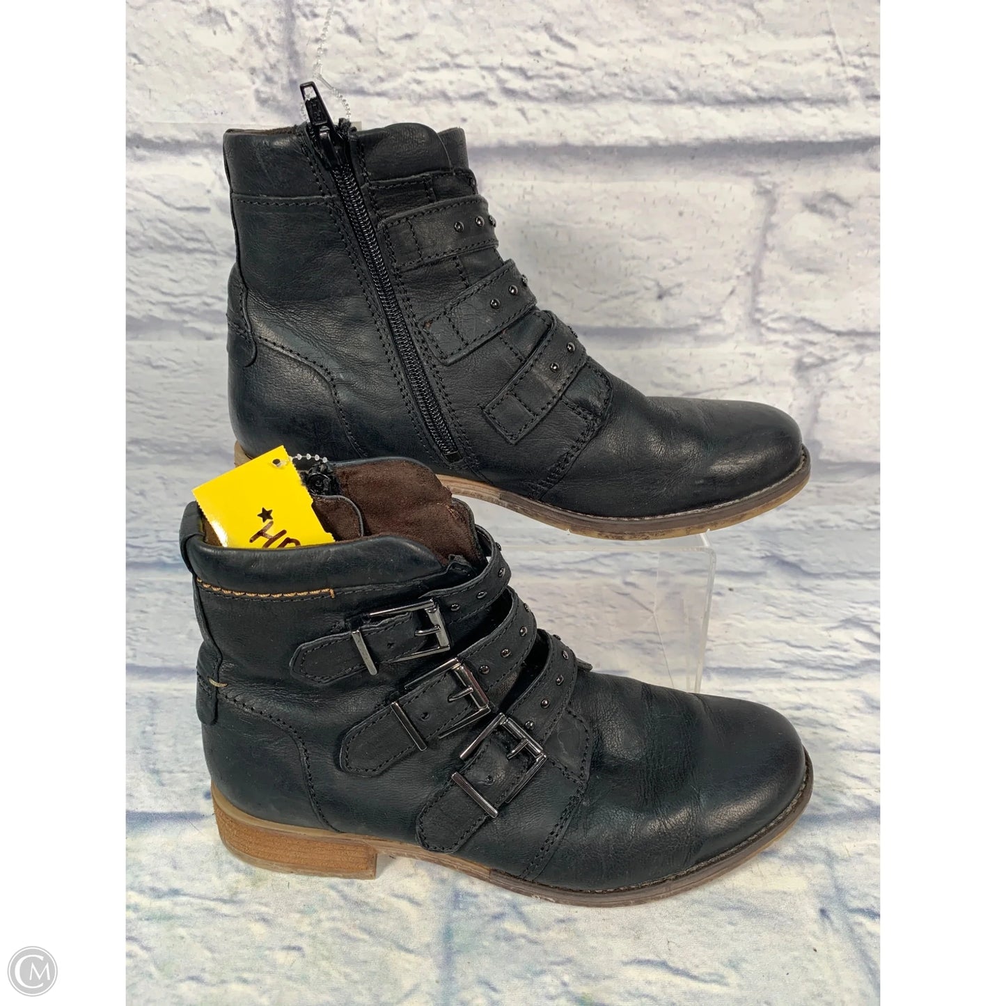 Boots Ankle Heels By Josef Seibel In Black, Size: 7.5