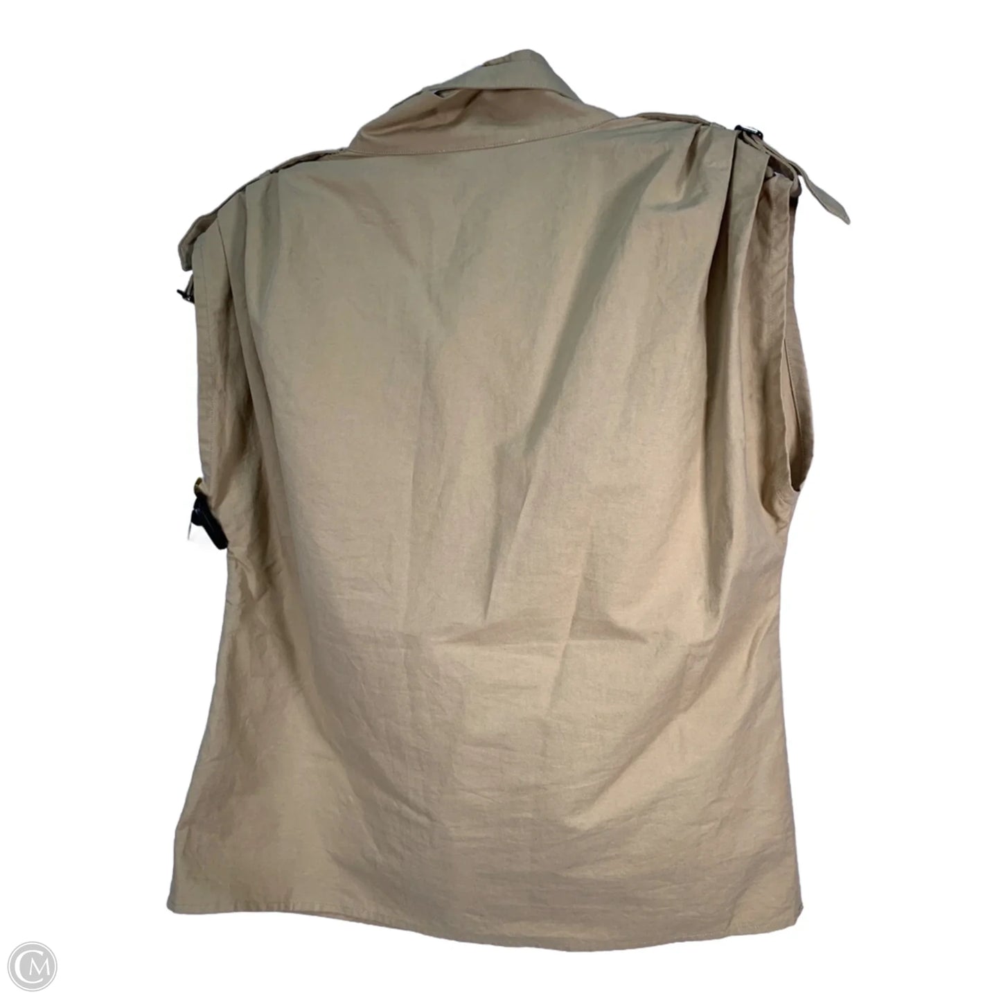 Top Short Sleeve By Mare Mare In Tan, Size: Xs