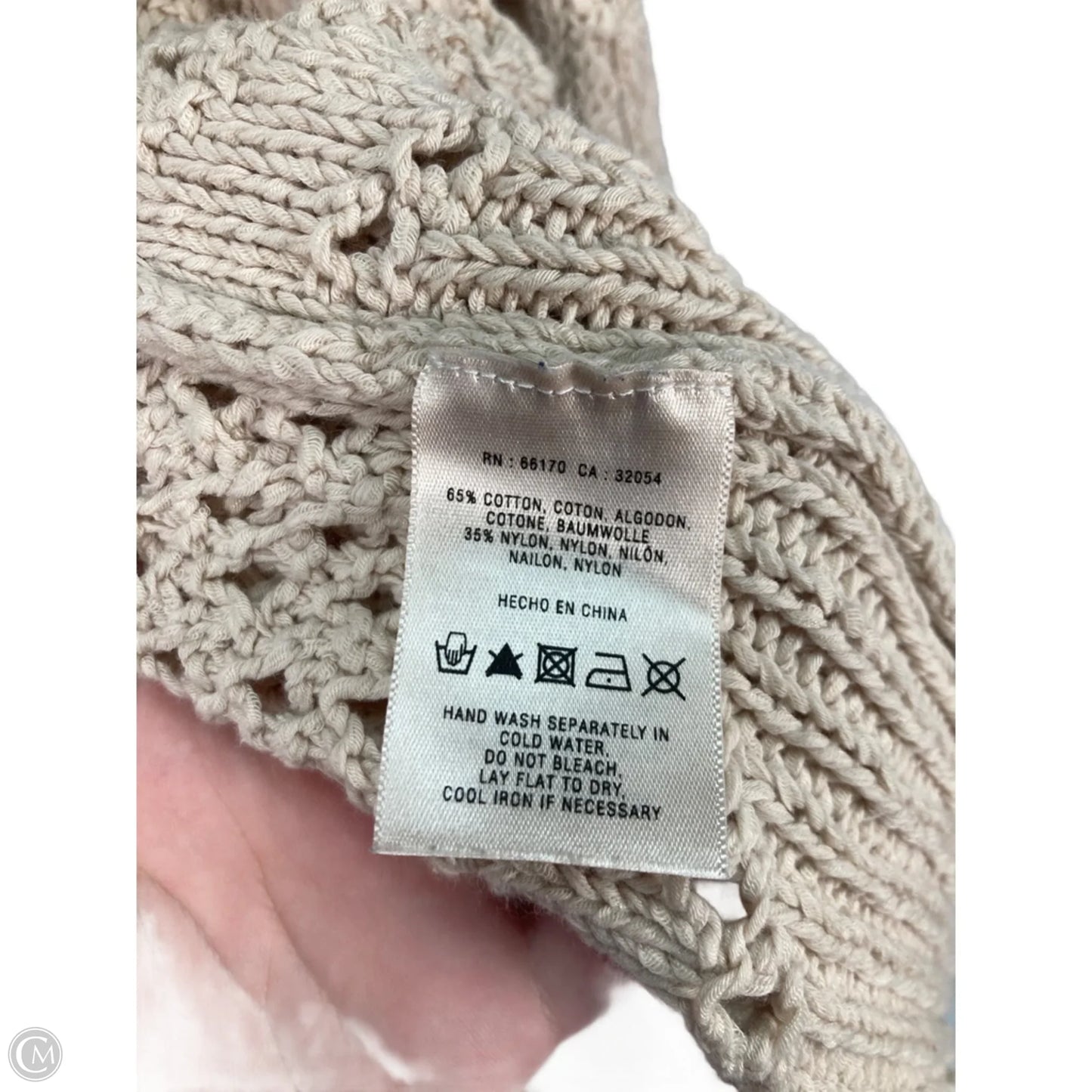 Sweater Cardigan By Guinevere In Tan, Size: M