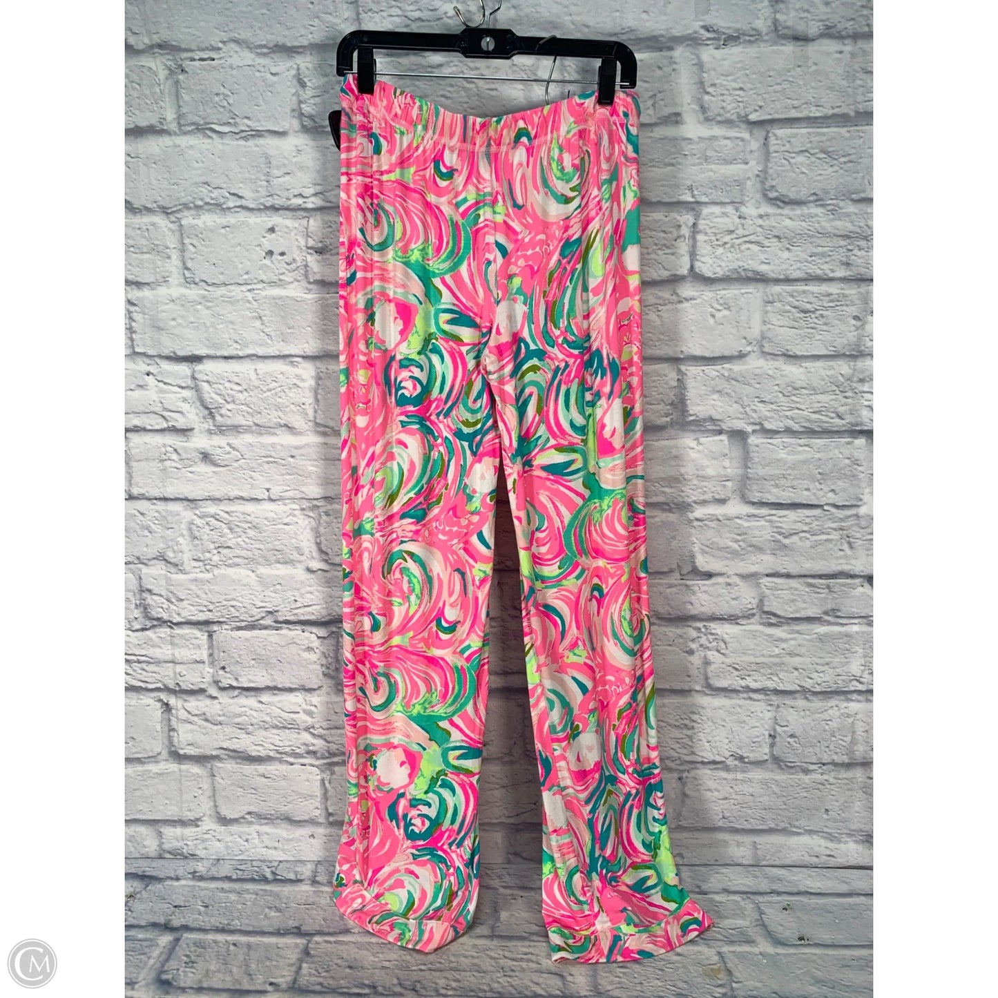 Pants Designer By Lilly Pulitzer In Green & Pink, Size: 4