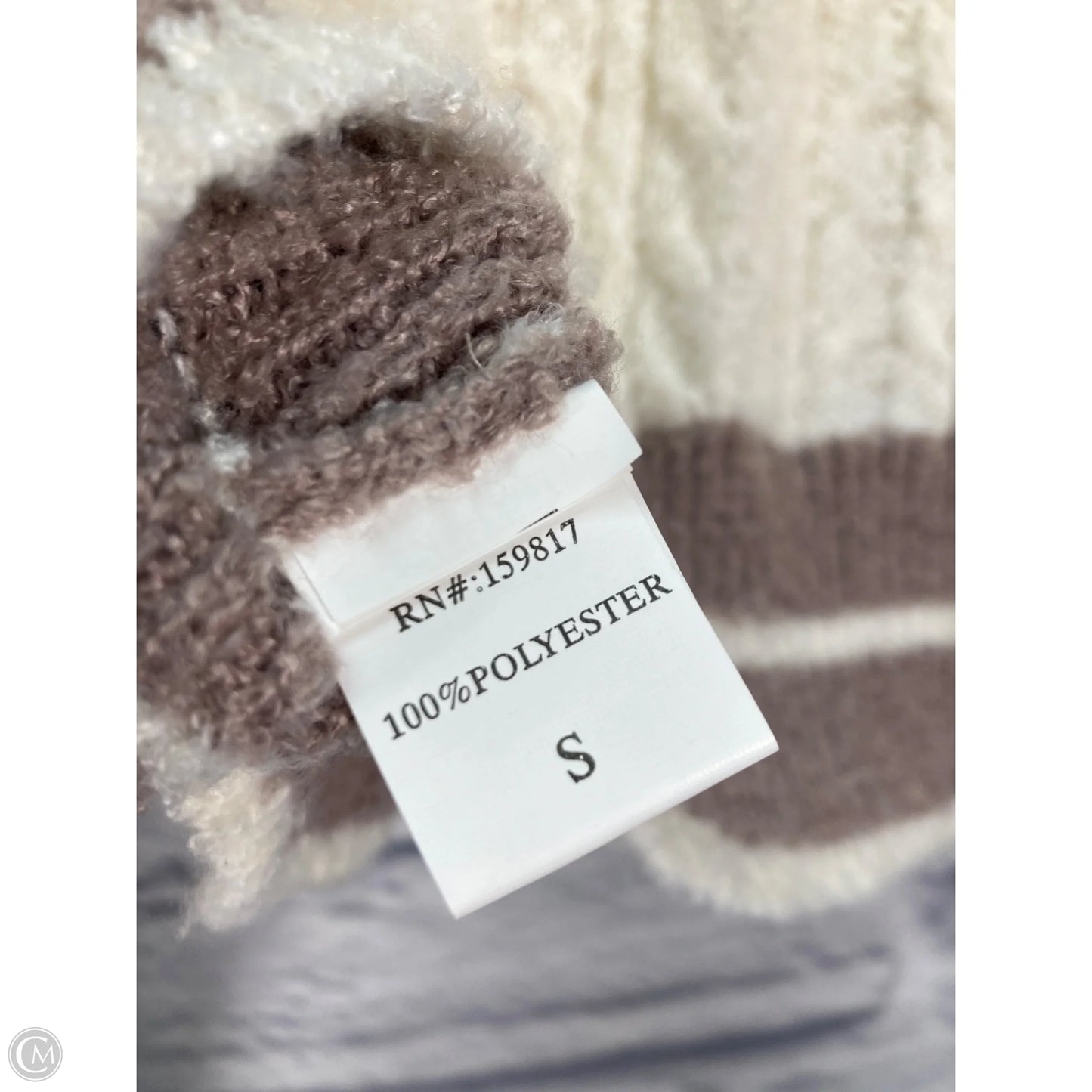 Sweater By Altard State In Brown & Cream, Size: S